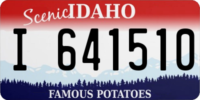 ID license plate I641510