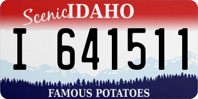 ID license plate I641511