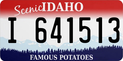 ID license plate I641513