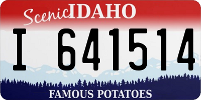 ID license plate I641514