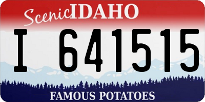 ID license plate I641515