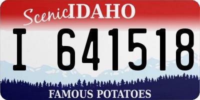 ID license plate I641518