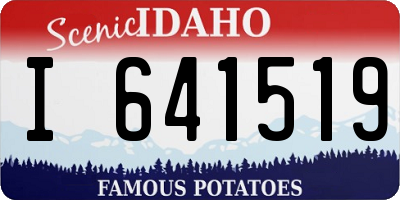 ID license plate I641519