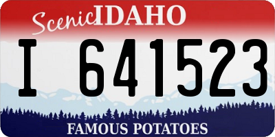 ID license plate I641523