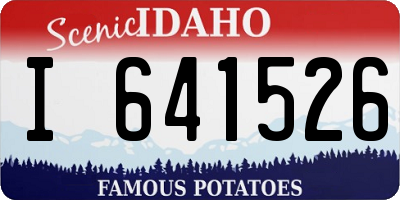 ID license plate I641526