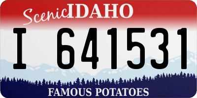 ID license plate I641531
