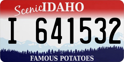 ID license plate I641532