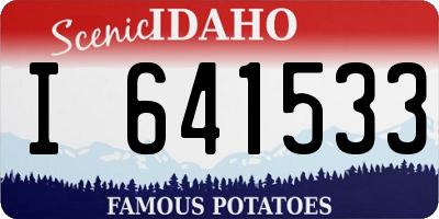 ID license plate I641533