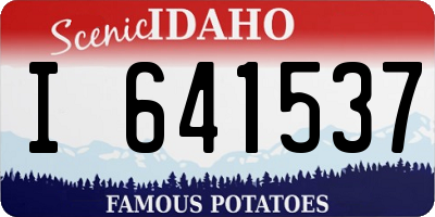 ID license plate I641537