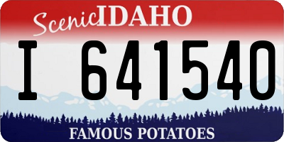 ID license plate I641540