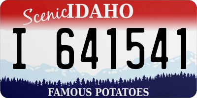 ID license plate I641541