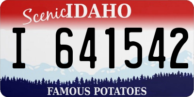 ID license plate I641542