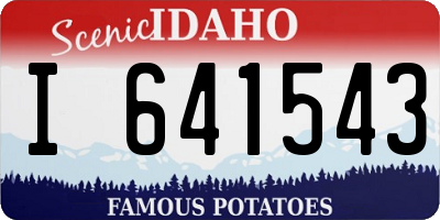 ID license plate I641543