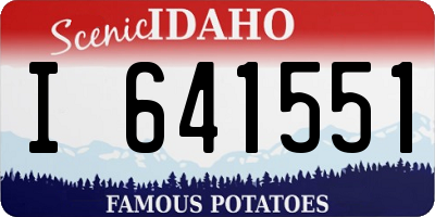 ID license plate I641551