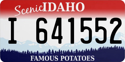 ID license plate I641552