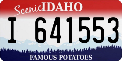 ID license plate I641553