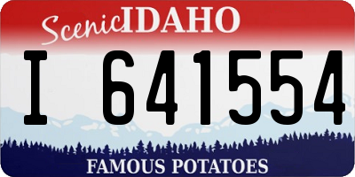 ID license plate I641554