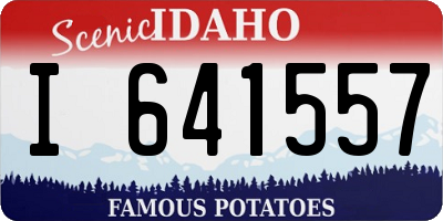 ID license plate I641557