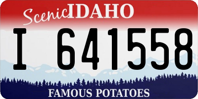 ID license plate I641558