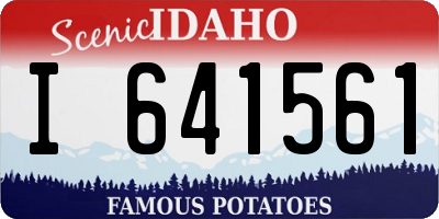 ID license plate I641561