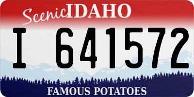 ID license plate I641572