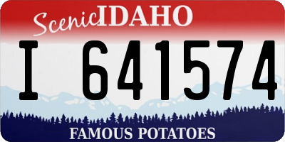 ID license plate I641574