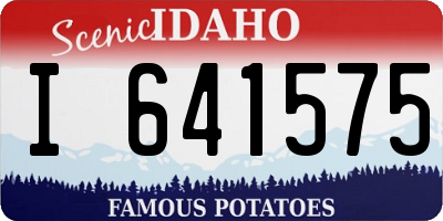 ID license plate I641575
