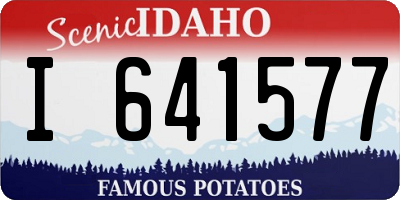 ID license plate I641577