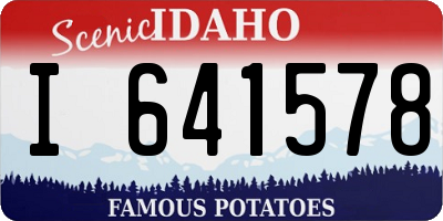 ID license plate I641578