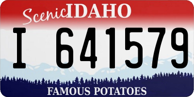 ID license plate I641579