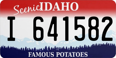 ID license plate I641582
