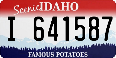 ID license plate I641587