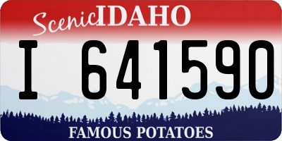 ID license plate I641590