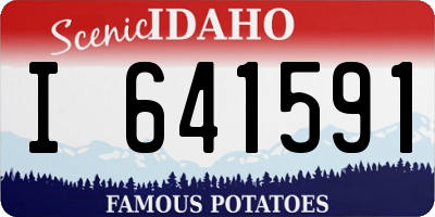 ID license plate I641591