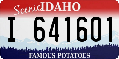 ID license plate I641601