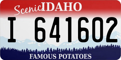 ID license plate I641602