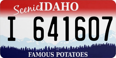 ID license plate I641607