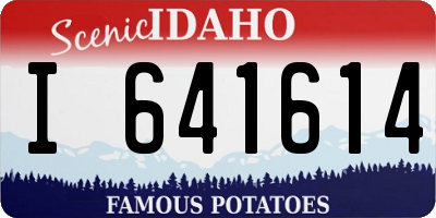 ID license plate I641614