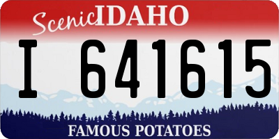 ID license plate I641615