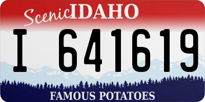 ID license plate I641619