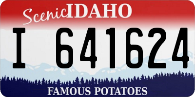 ID license plate I641624