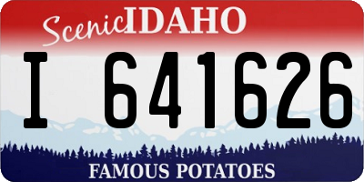 ID license plate I641626