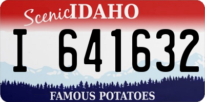 ID license plate I641632