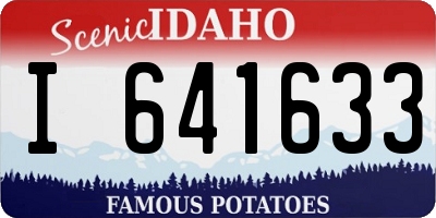 ID license plate I641633