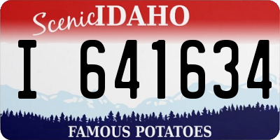 ID license plate I641634