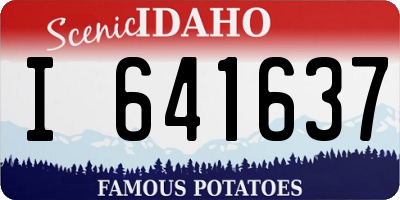ID license plate I641637