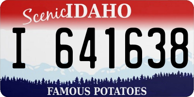 ID license plate I641638