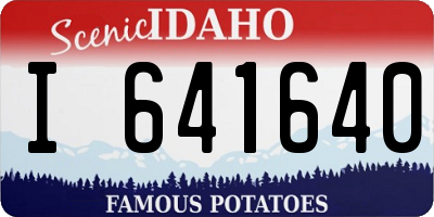ID license plate I641640