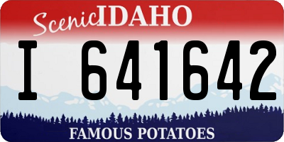 ID license plate I641642