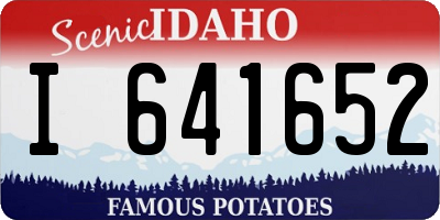 ID license plate I641652